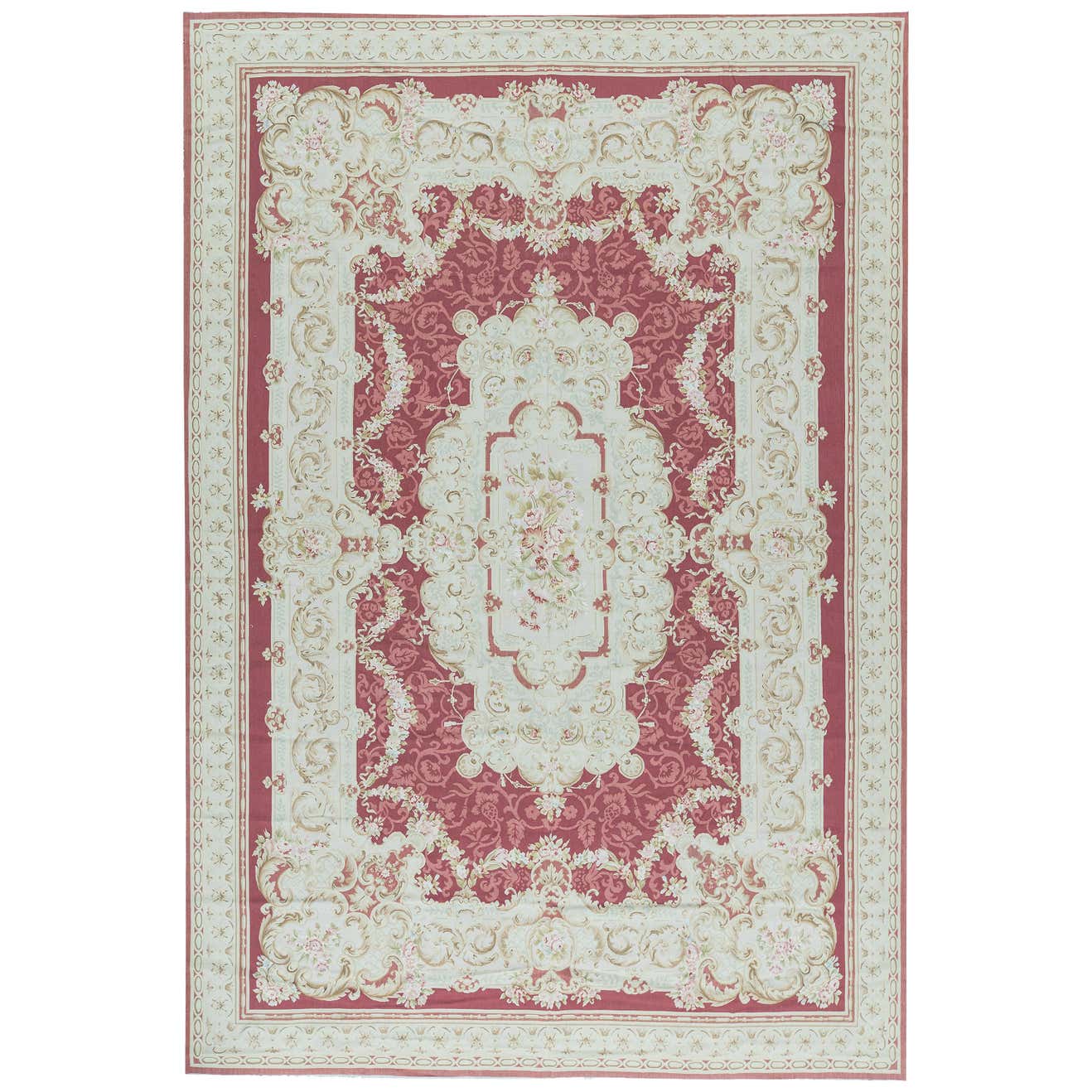 Traditional French Aubusson Style Flat-Weave Rug For Sale at 1stDibs ...