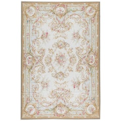17th Century Traditional French Aubusson Style Flat-Weave Rug