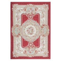 17th Century Traditional French Aubusson Style Flat-Weave Rug
