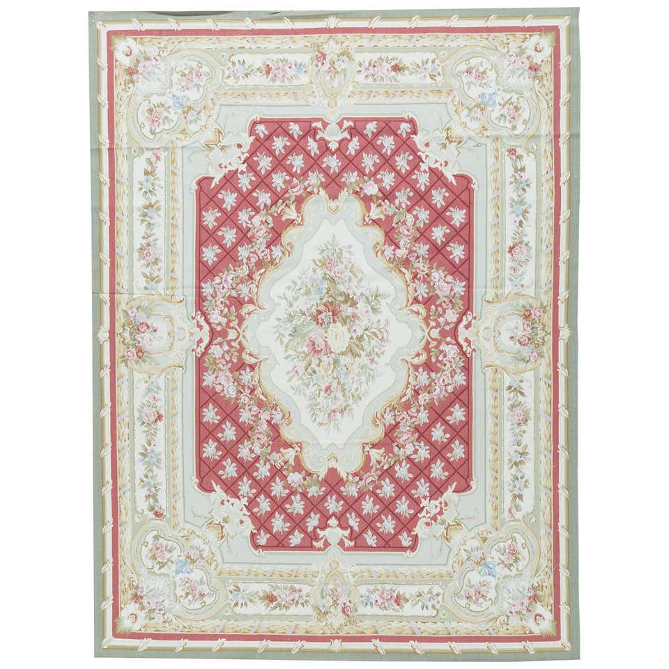 Traditional French Aubusson Style Flat-Weave Rug For Sale at 1stDibs ...