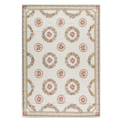 Tapis traditionnel français du 17ème siècle de style Aubusson à tissage plat