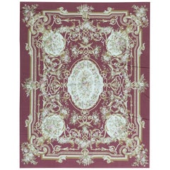 Traditioneller französischer Flachgewebe-Teppich im Aubusson-Stil aus dem 17. Jahrhundert