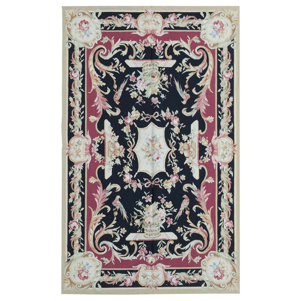 Traditional French Aubusson Style Flat-Weave Rug For Sale at 1stDibs ...