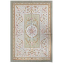 17th Century Traditional French Aubusson Style Flat-Weave Rug