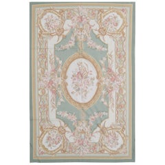 Tapis traditionnel français du 17ème siècle de style Aubusson à tissage plat