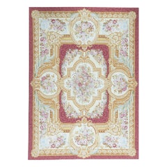 17th Century Traditional French Aubusson Style Flat-Weave Rug