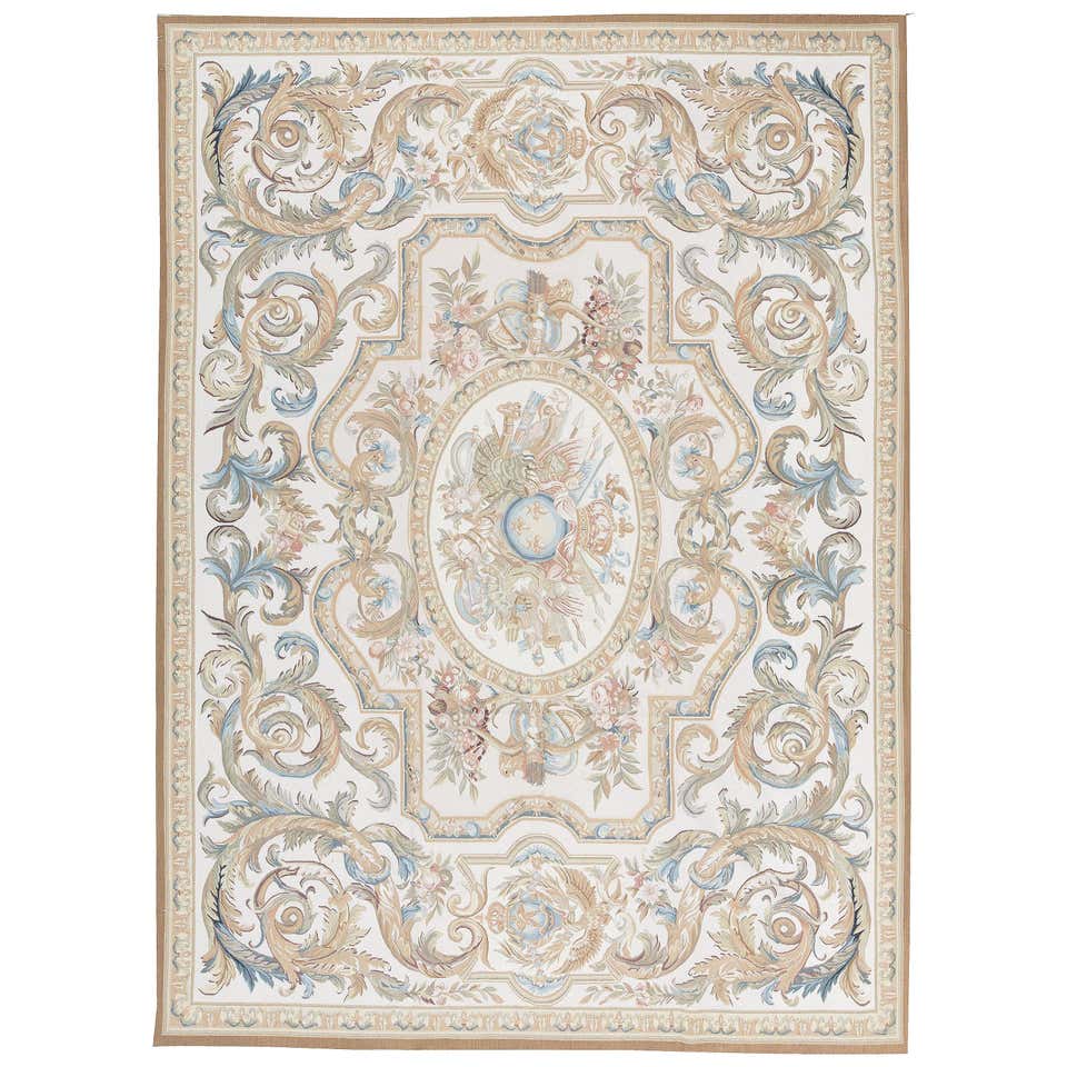 Aubusson Western European Rugs - 525 For Sale at 1stdibs