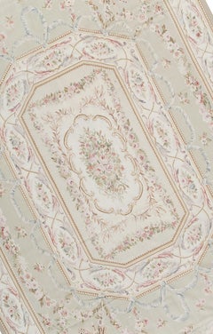 17th Century Traditional French Aubusson Style Flat Weave Rug
