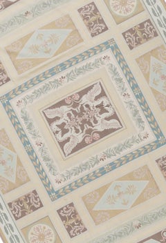 17th Century Traditional French Aubusson Sytle Flat-Weave Rug