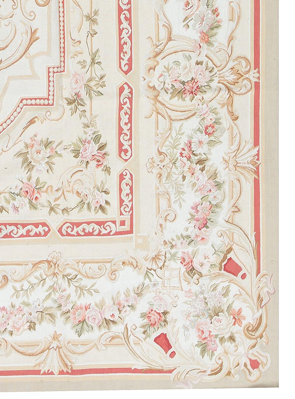 Traditioneller französischer Flachgewebter Aubusson-Schildkrötenteppich aus dem 17. Jahrhundert (Chinesisch) im Angebot