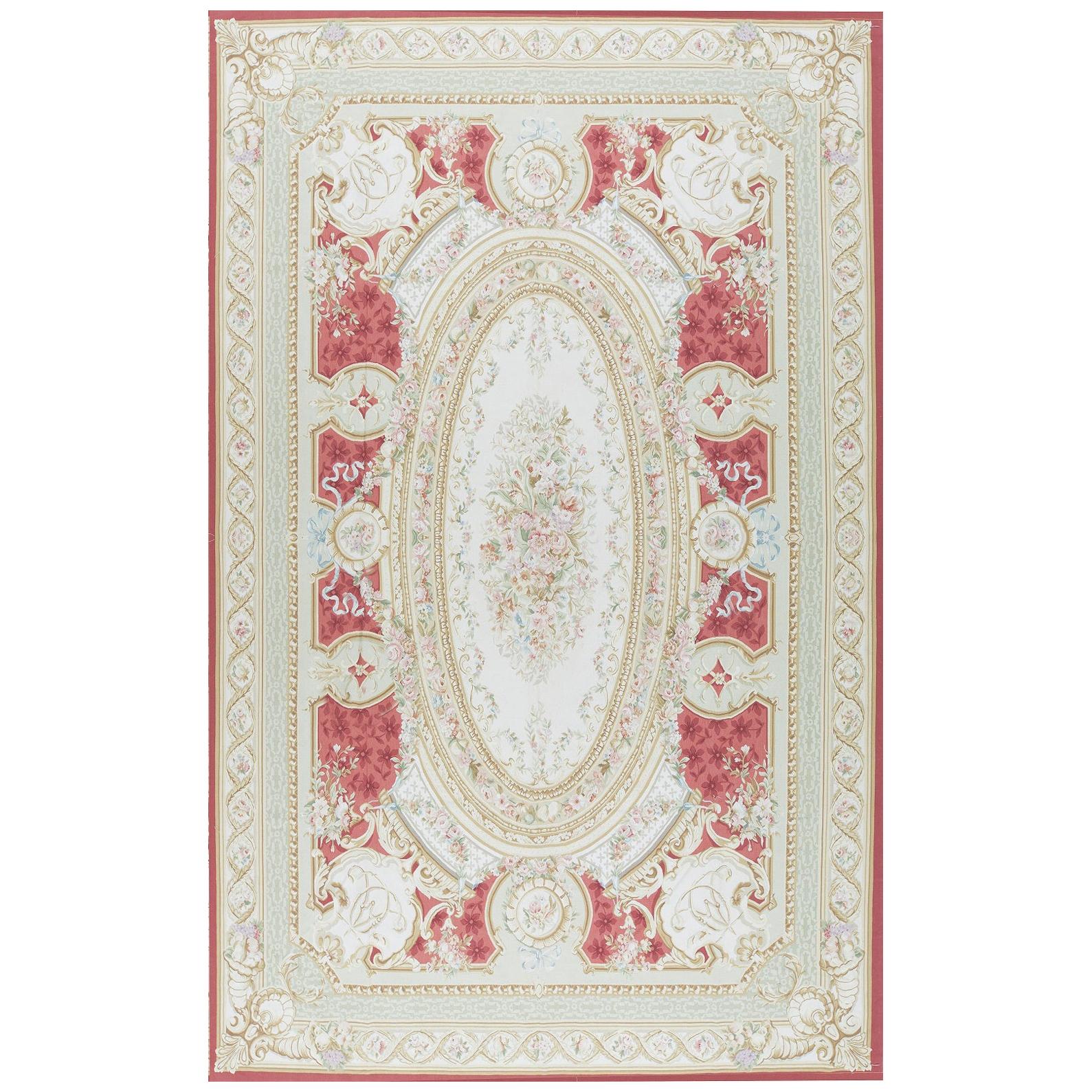 17th Century Traditional French Aubusson Sytle Flat-Weave Rug For Sale
