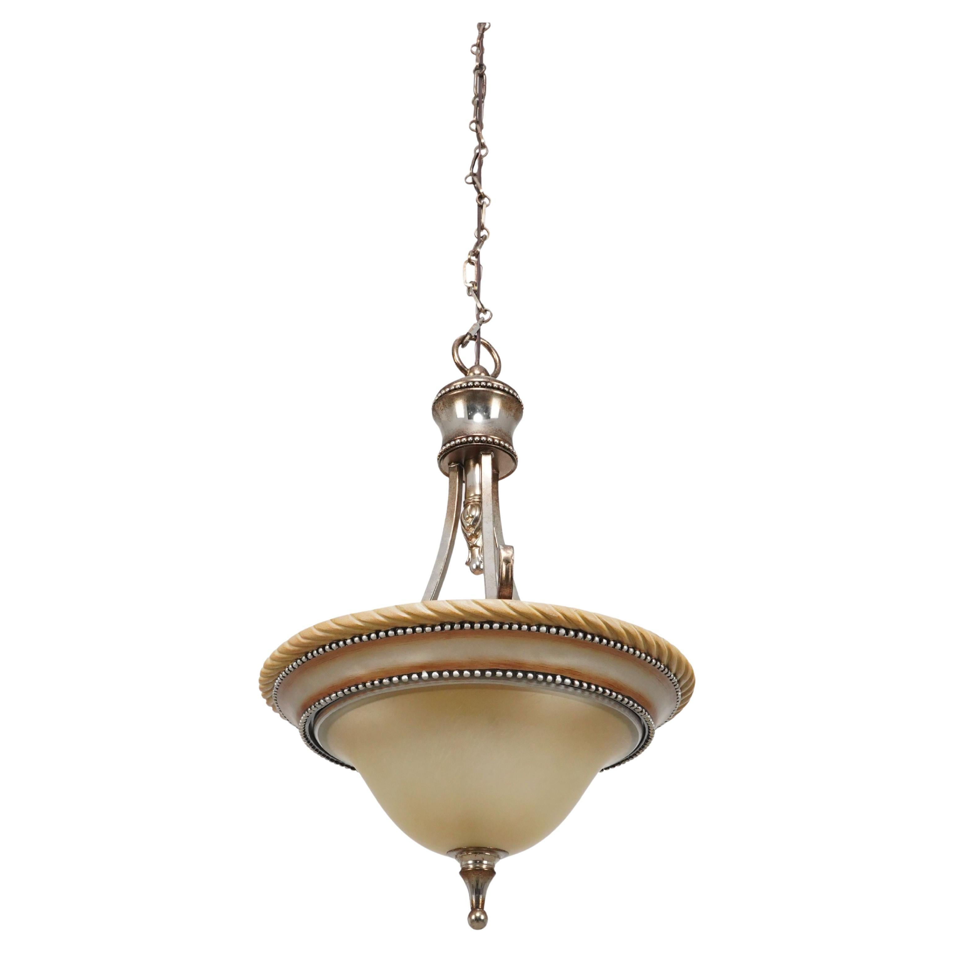 Lampe pendante traditionnelle en verre dépoli en vente