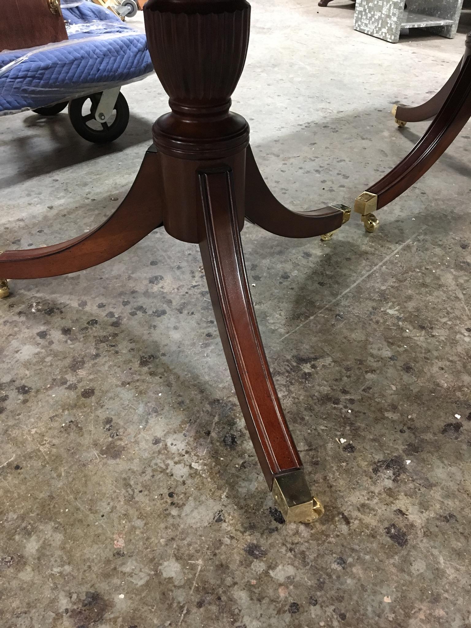 Contemporary Traditional Georgian Style Mahogany Dining Table by Leighton Hall For Sale