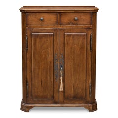 Traditional Hall Cabinet, Tall – Iron Key and Escutcheon