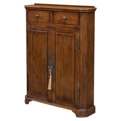 Traditional Hall Cabinet, Tall – Iron Key and Escutcheon