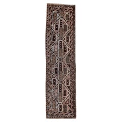 Retro Traditional Hamadan Long Rug 