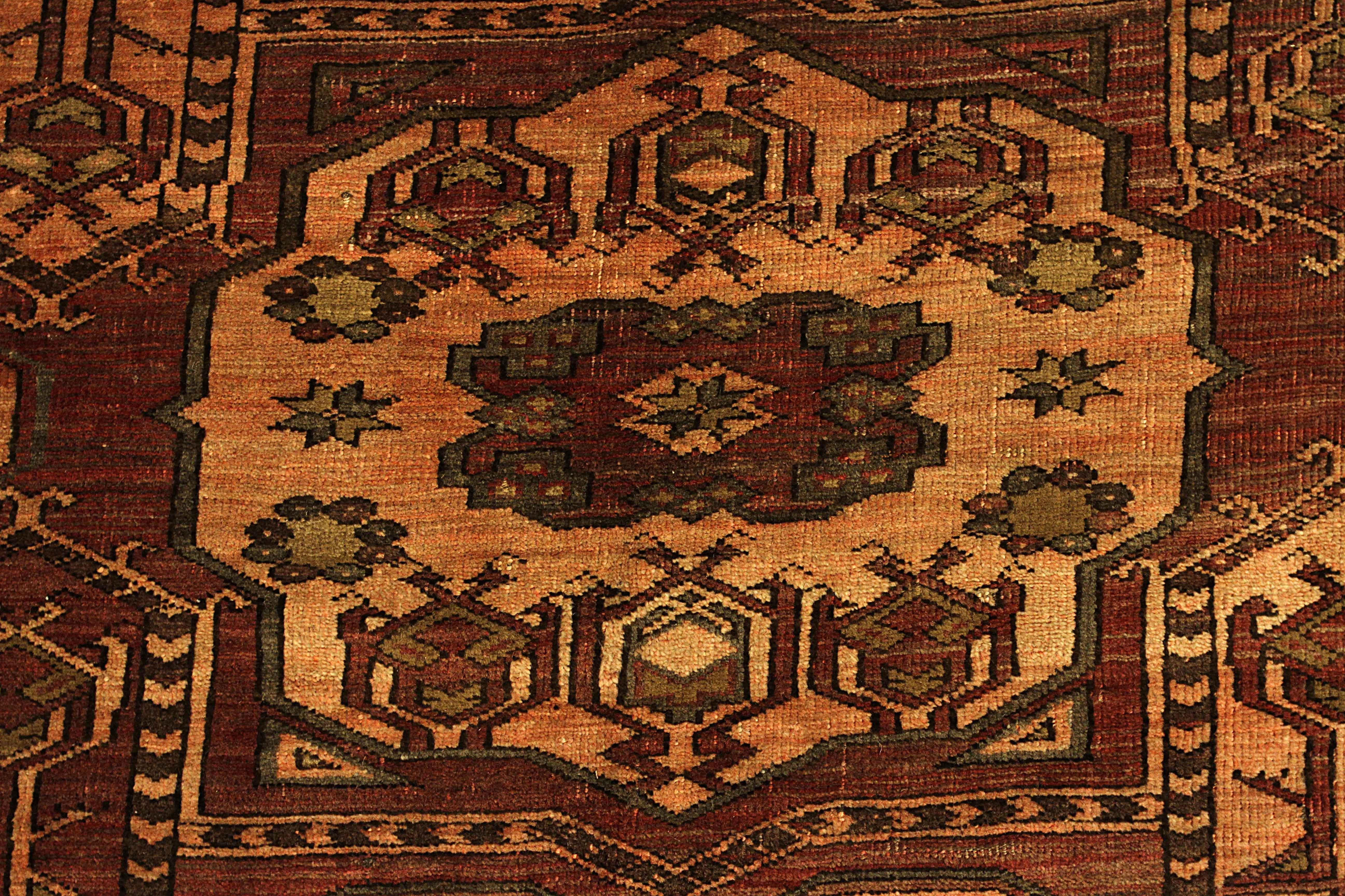 Wool Traditional Hand-Knotted Afghan Rug For Sale