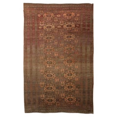 Vintage Traditional Hand-Knotted Afghan Rug