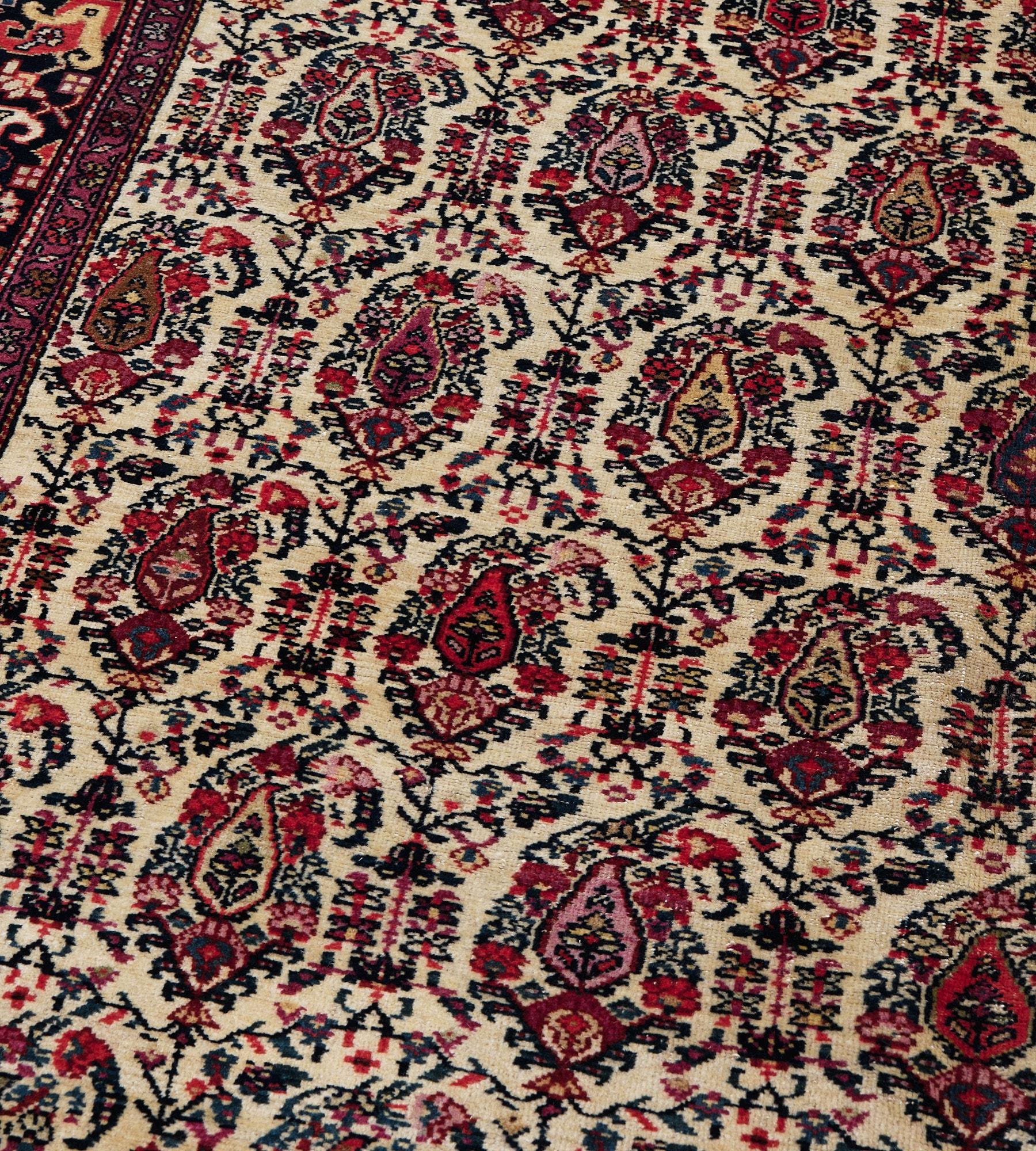 Traditional Hand Knotted Persian Fereghan Wool Runner For Sale 2