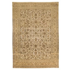 Vintage Traditional Hand Knotted Persian Tabriz