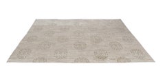 Traditional Handknotted Rug with 19th Century Tibetan Motif in Natural Color