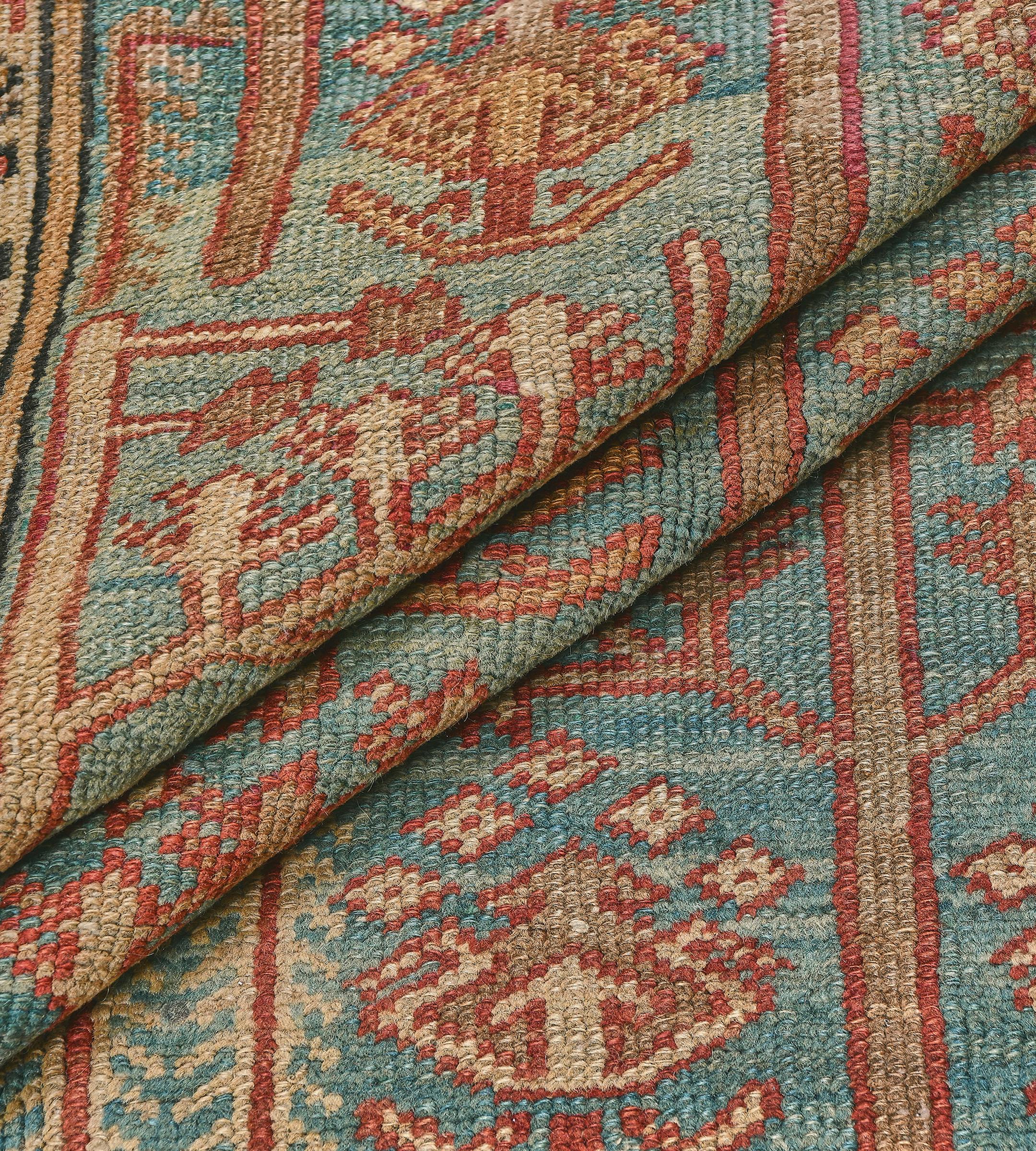Traditioneller handgewebter Vice Persian Bakhshaish-Teppich mit Gitter 9'x11' im Angebot 2