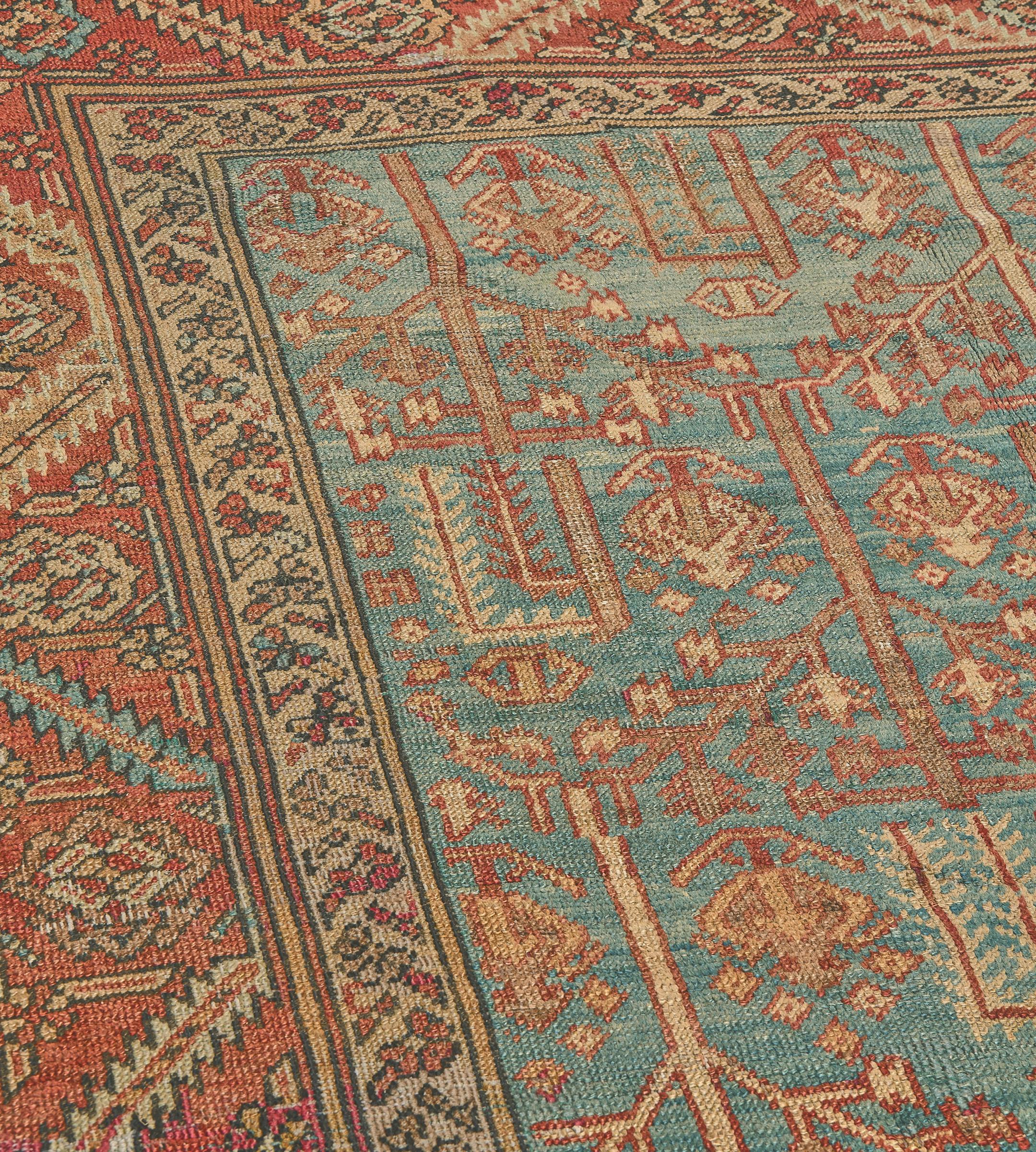 Traditioneller handgewebter Vice Persian Bakhshaish-Teppich mit Gitter 9'x11' (Handgewebt) im Angebot