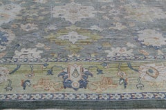 Traditional Handwoven Oushak Rug
