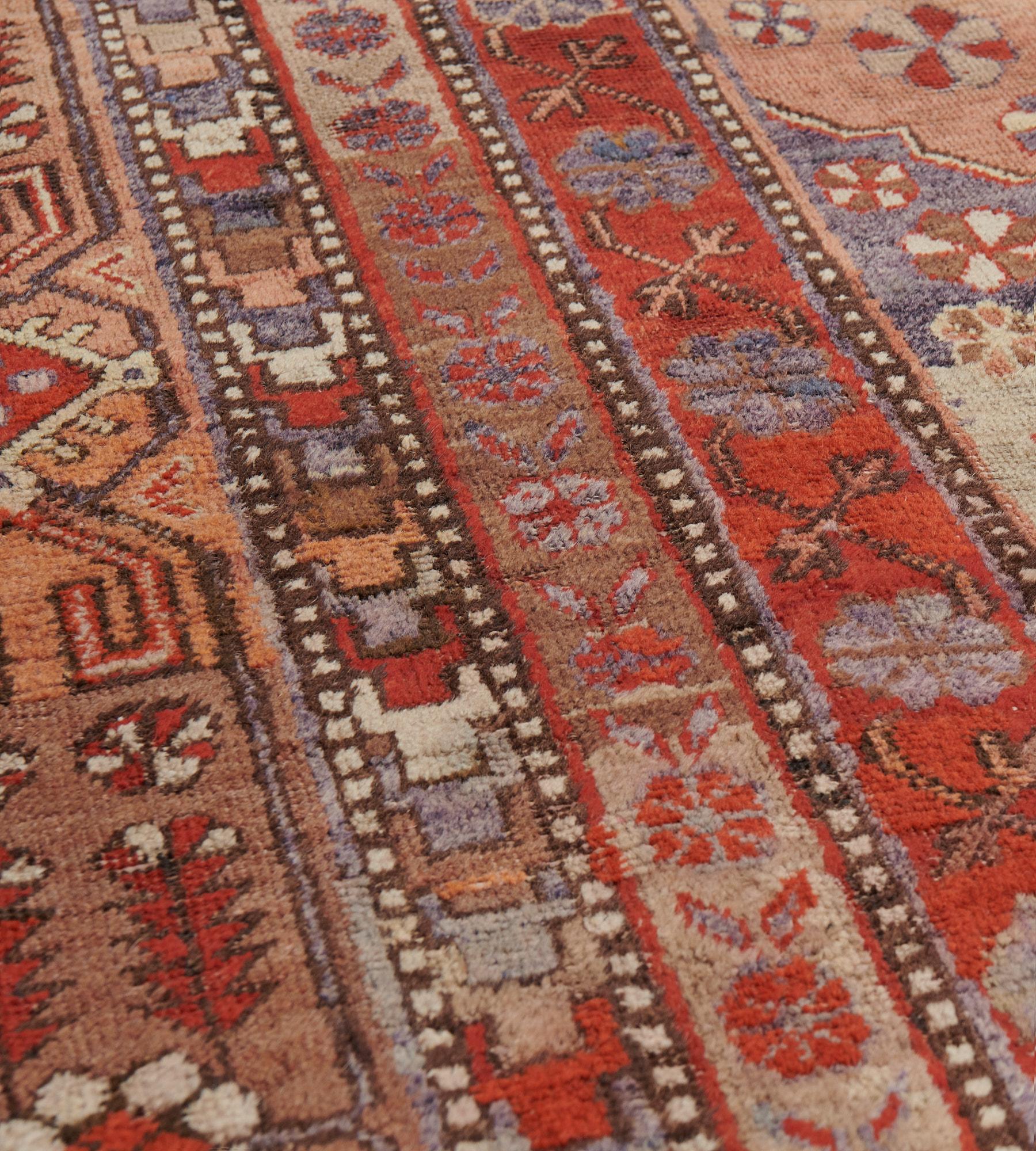 20th Century Traditional Hand-Woven Wool Samarkand Khotan Rug For Sale