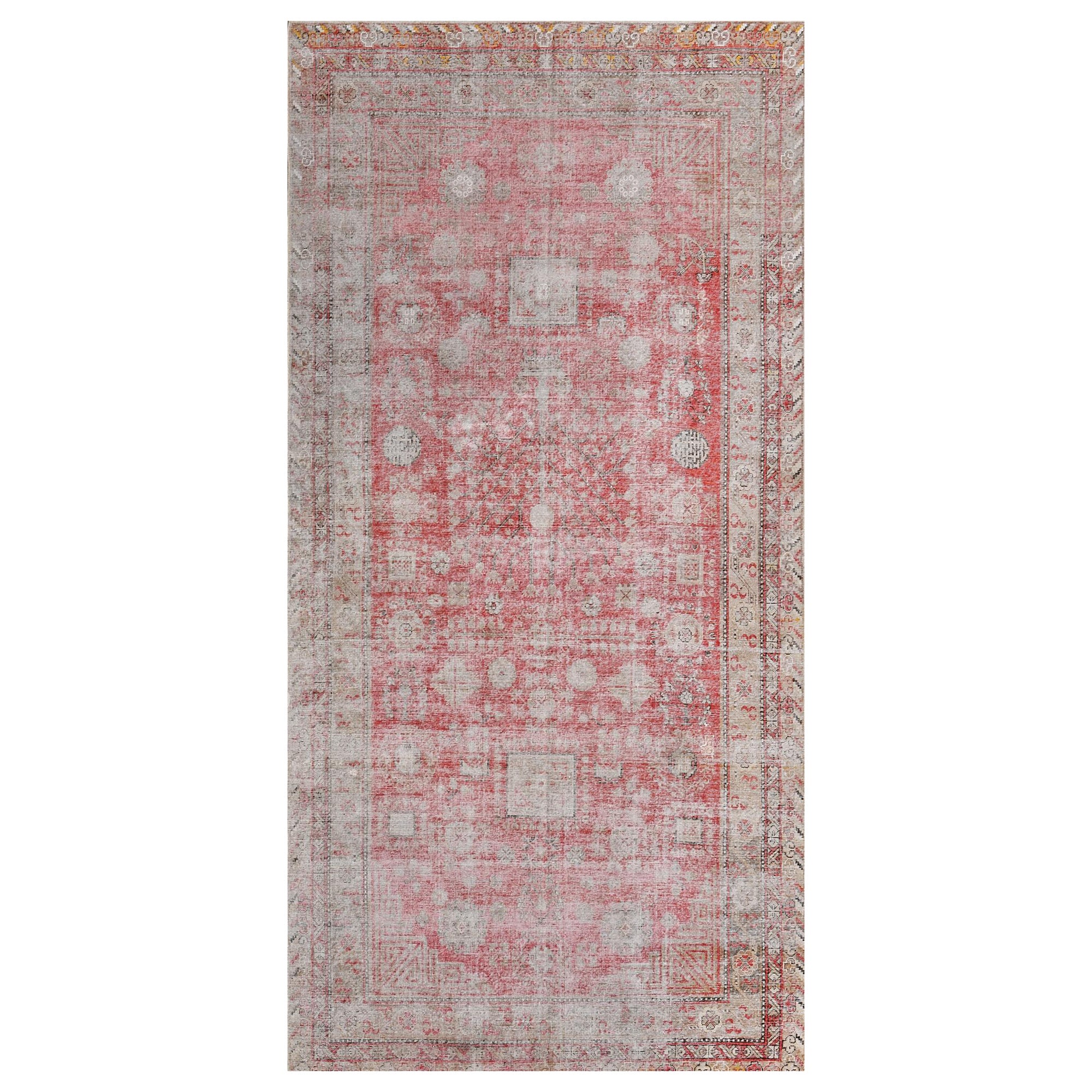 Tapis traditionnel Samarkand Khotan en laine tissé à la main en vente