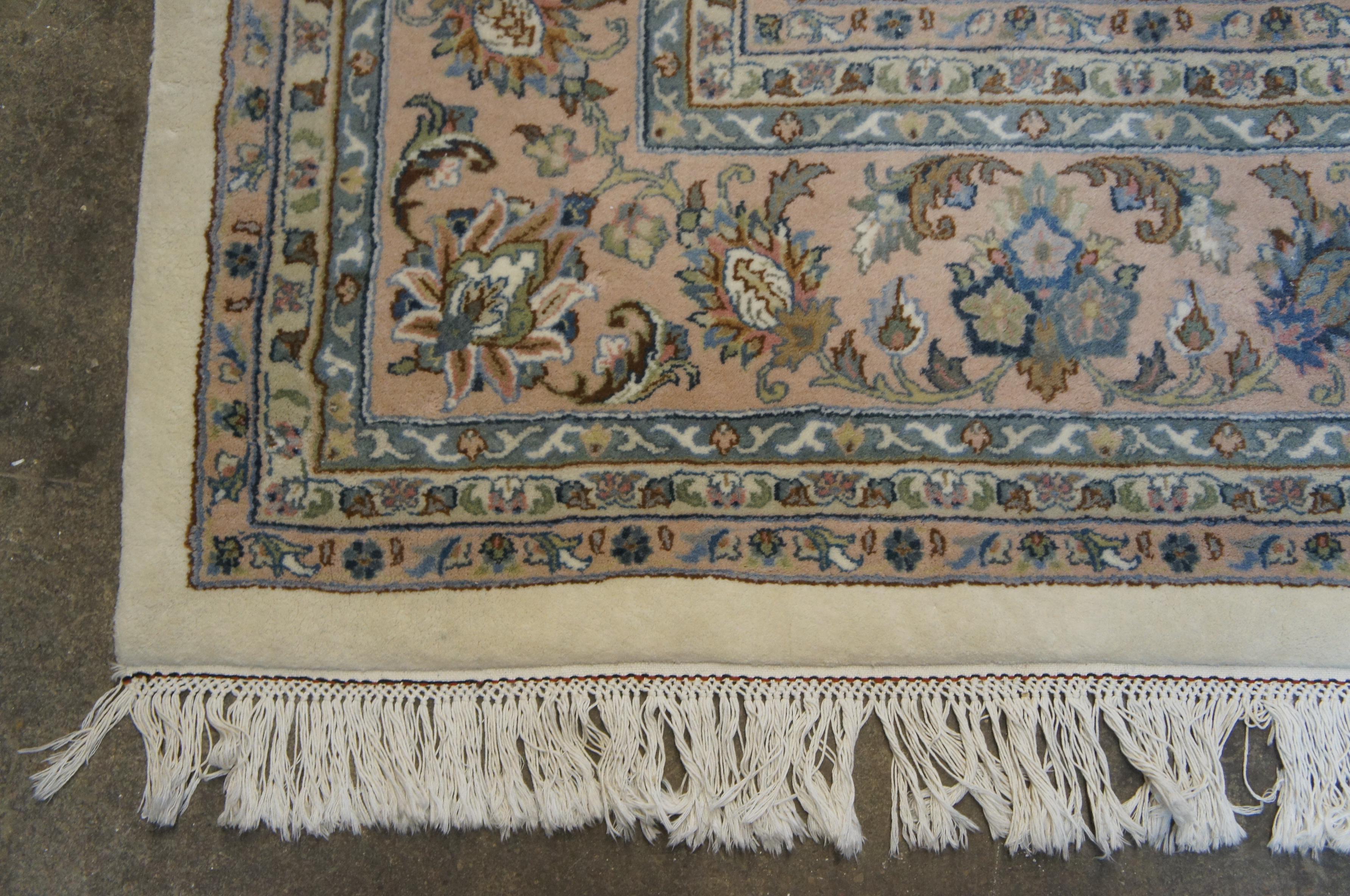 20th Century Traditional Handmade Royal Indo Oriental Floral All over Area Rug  For Sale