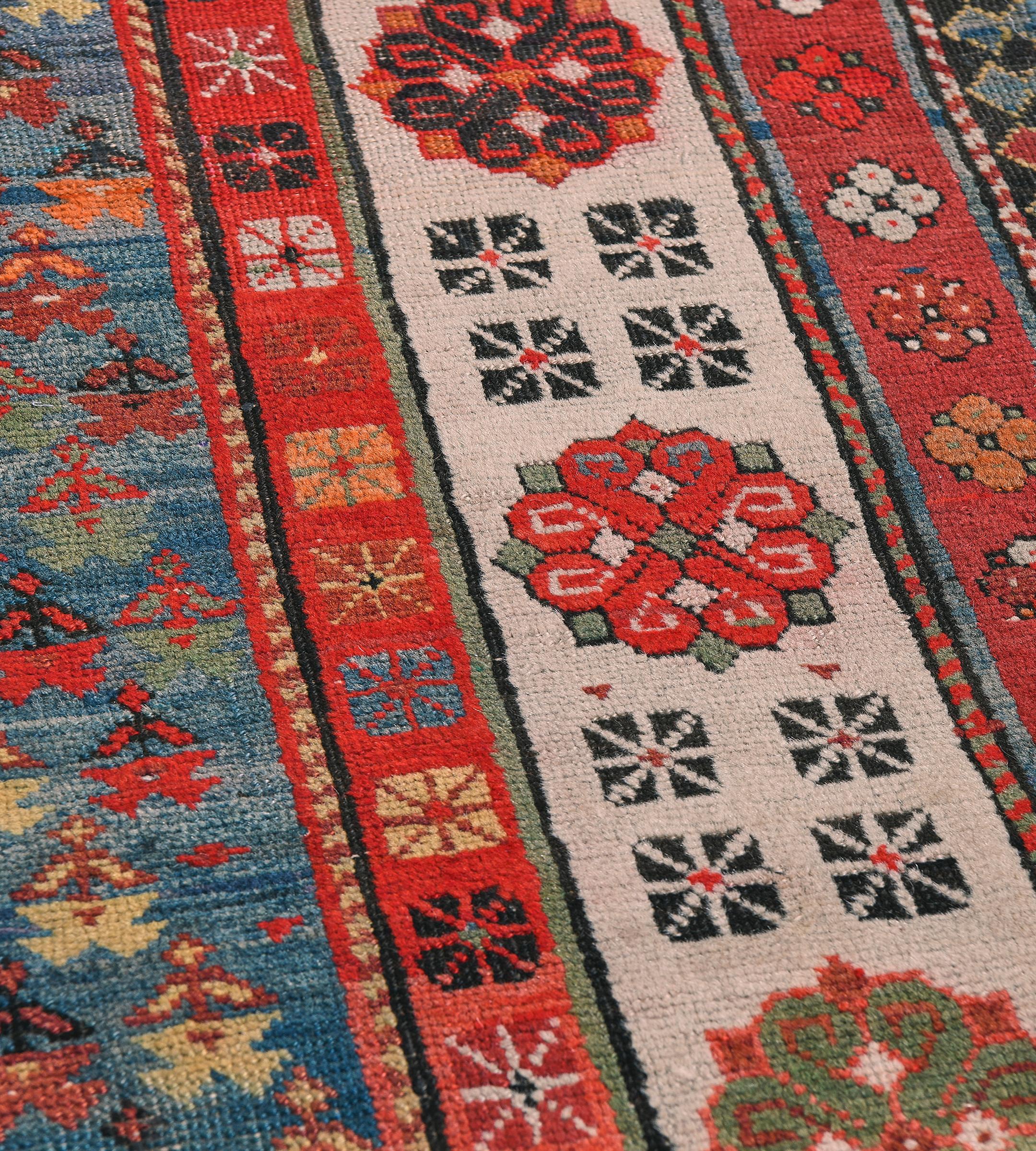 Traditional Handwoven Caucasian Talysh Rug For Sale 3
