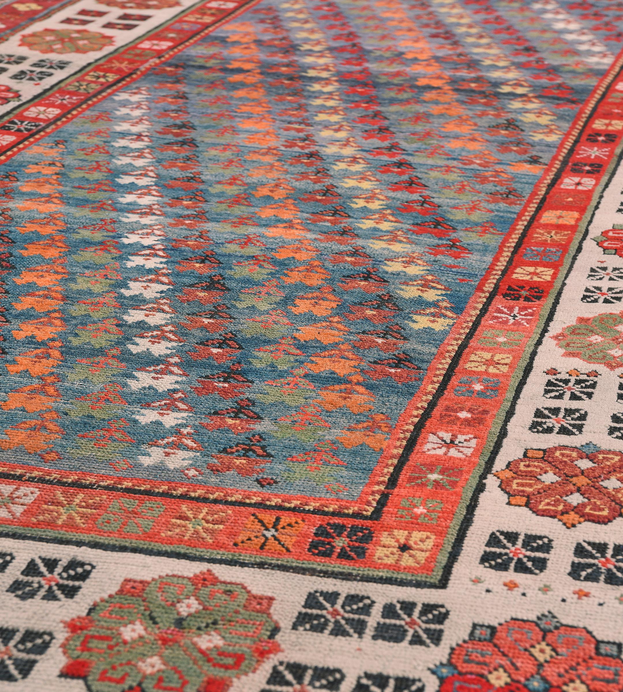 Traditional Handwoven Caucasian Talysh Rug For Sale 4