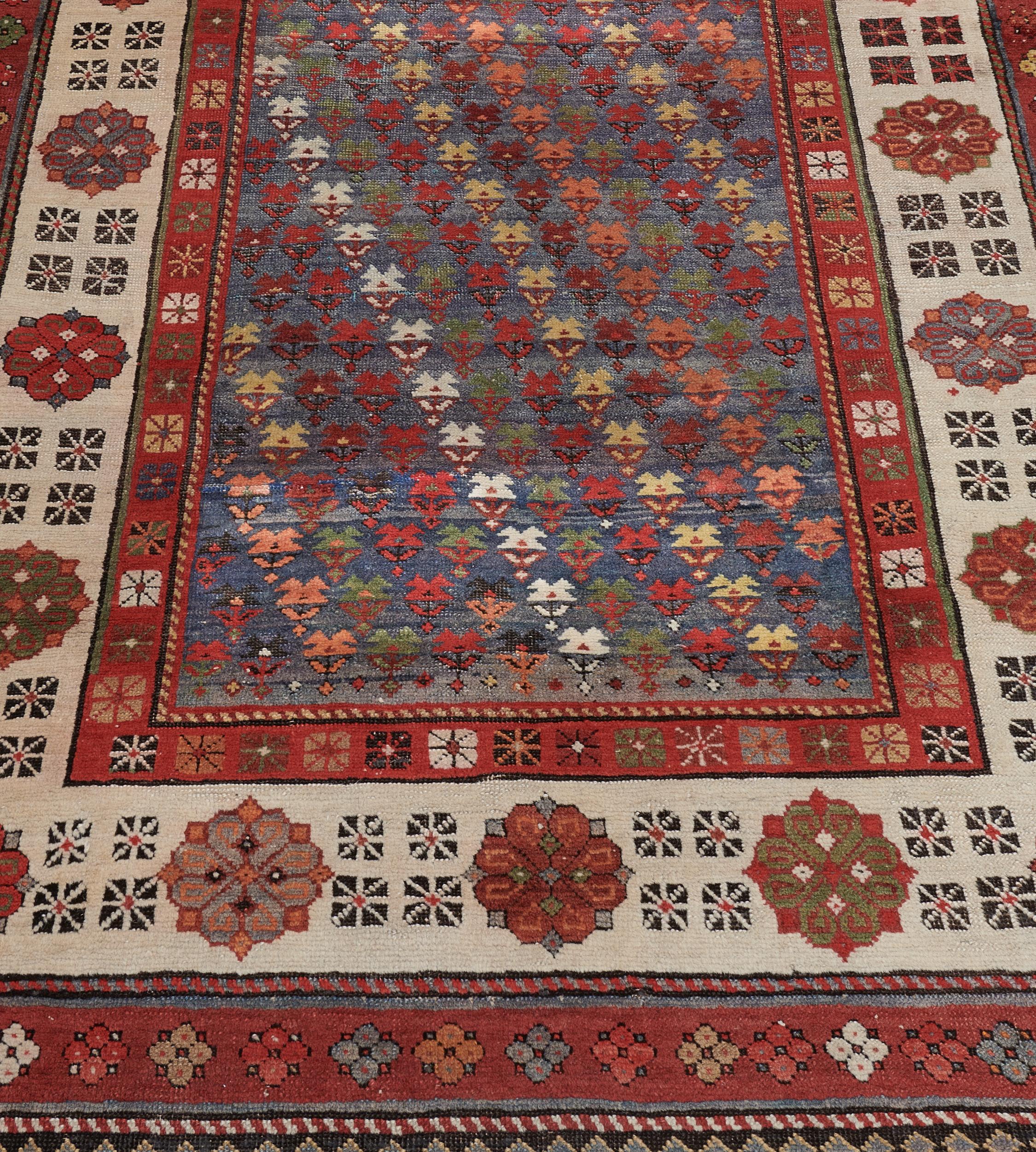 Traditional Handwoven Caucasian Talysh Rug In Good Condition For Sale In West Hollywood, CA