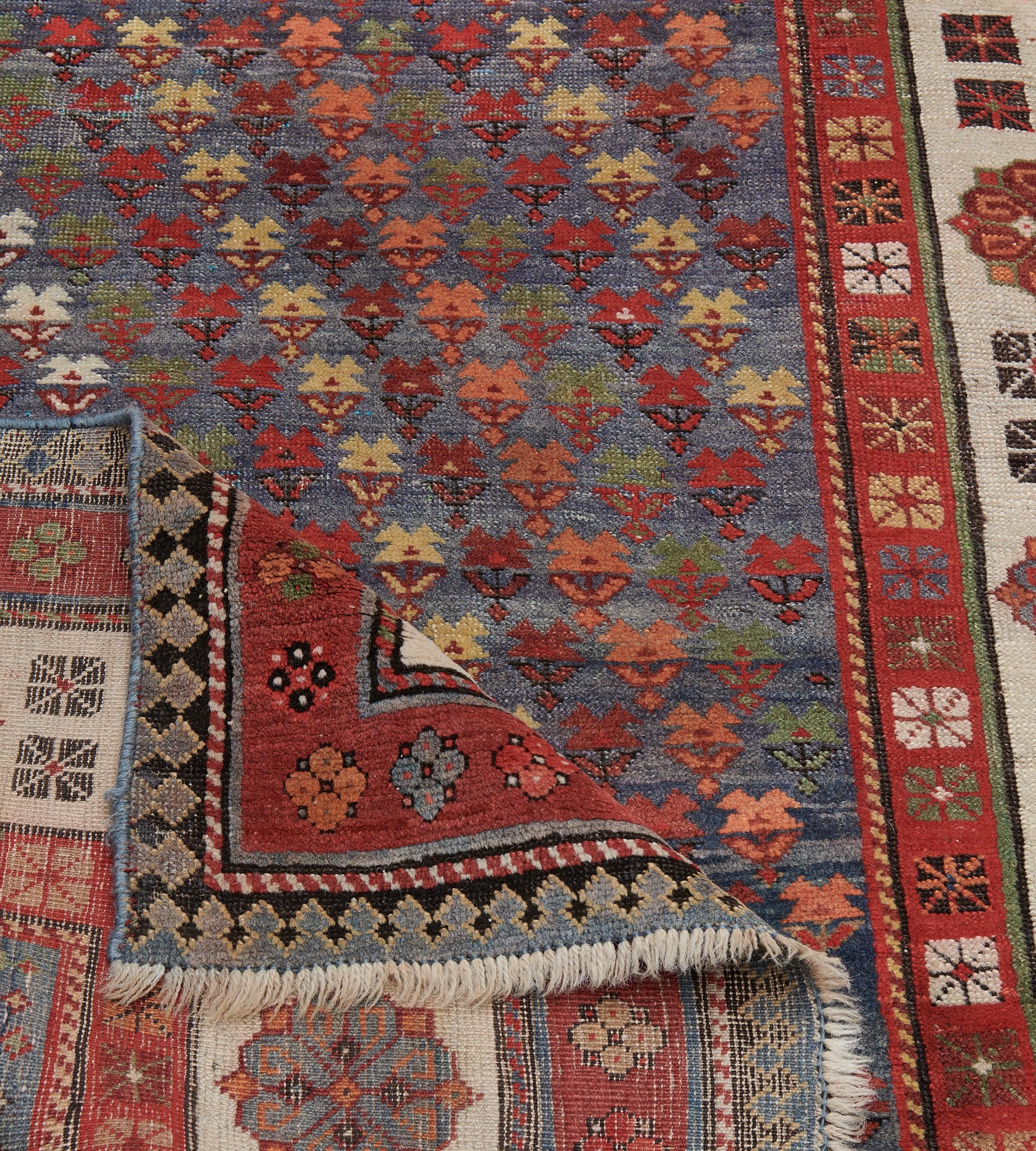 19th Century Traditional Handwoven Caucasian Talysh Rug For Sale