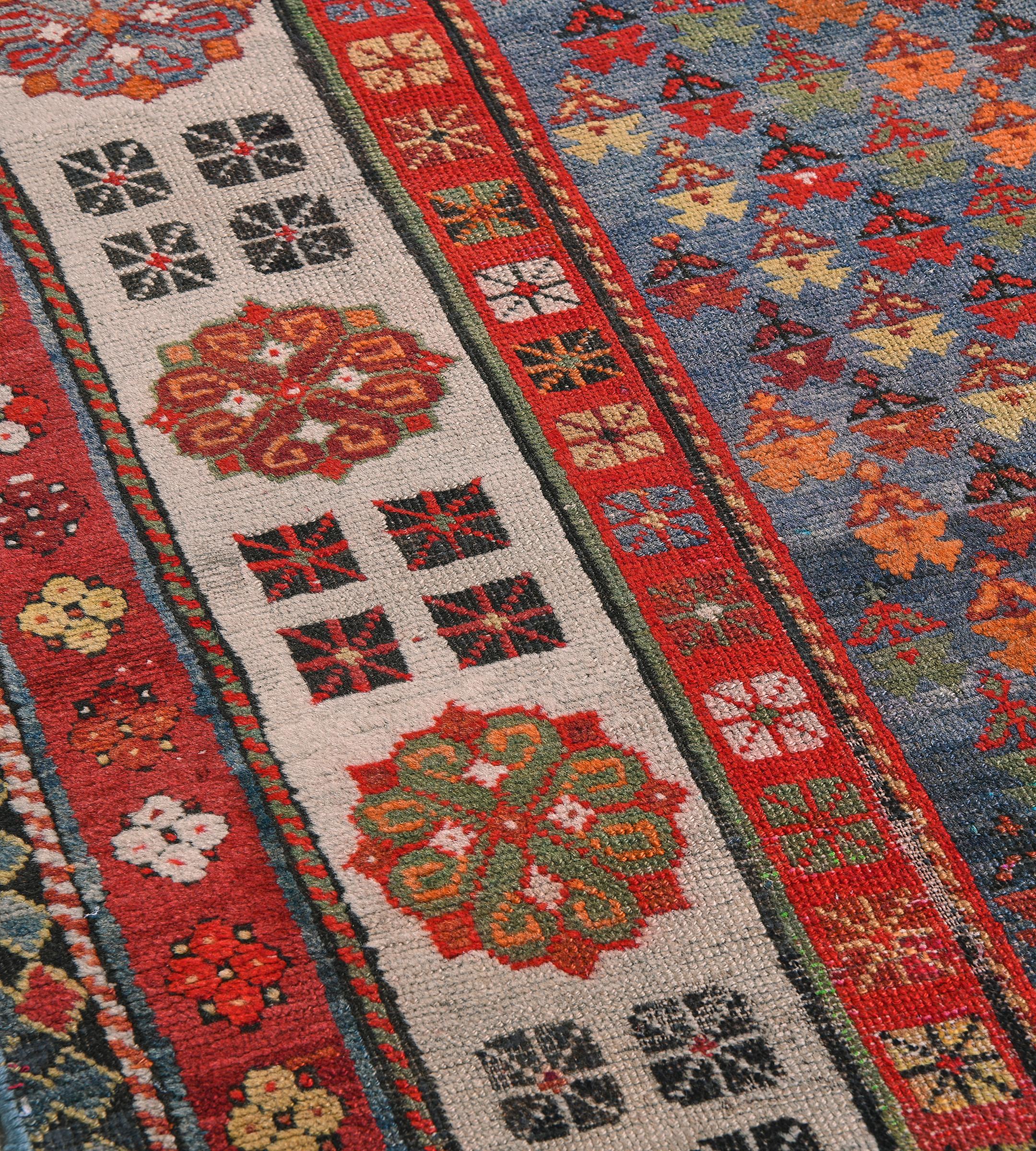 Traditional Handwoven Caucasian Talysh Rug For Sale 1