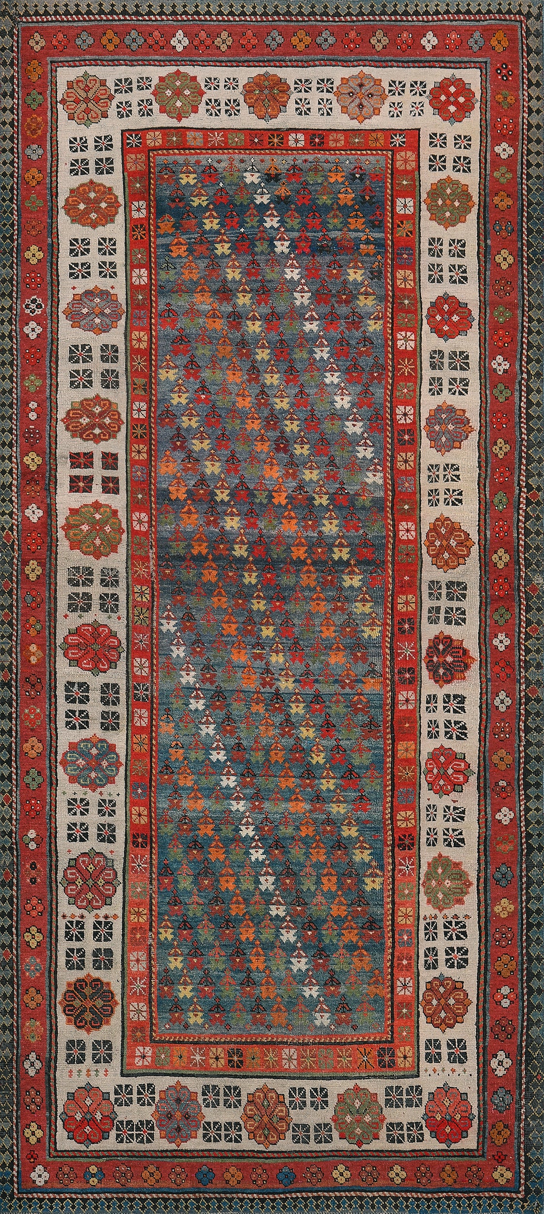 Traditional Handwoven Caucasian Talysh Rug For Sale