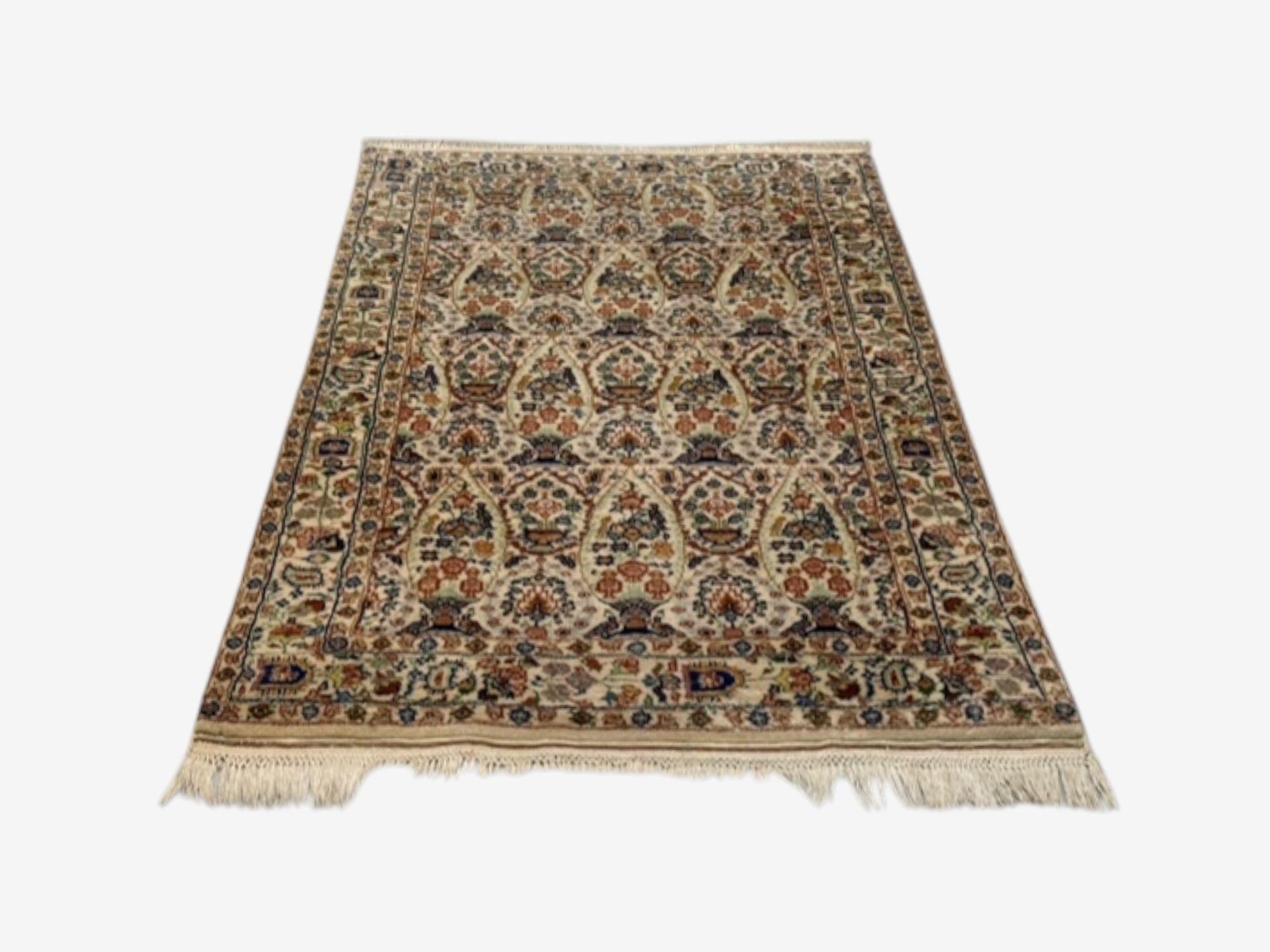 Traditionelle, handgewebte, indische Wollteppiche, Indien, 1960er Jahre (Wolle) im Angebot