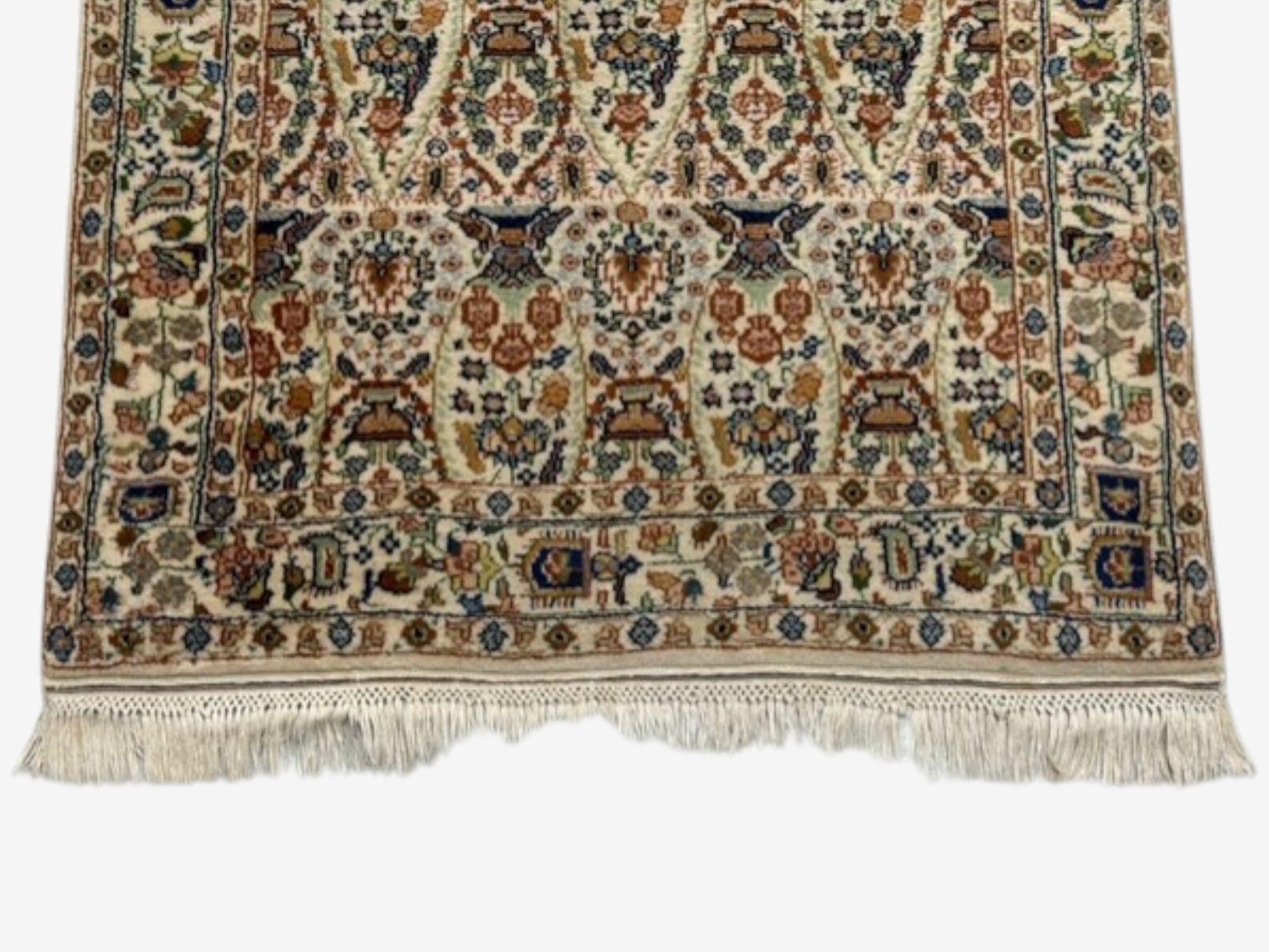 Traditionelle, handgewebte, indische Wollteppiche, Indien, 1960er Jahre im Angebot 1
