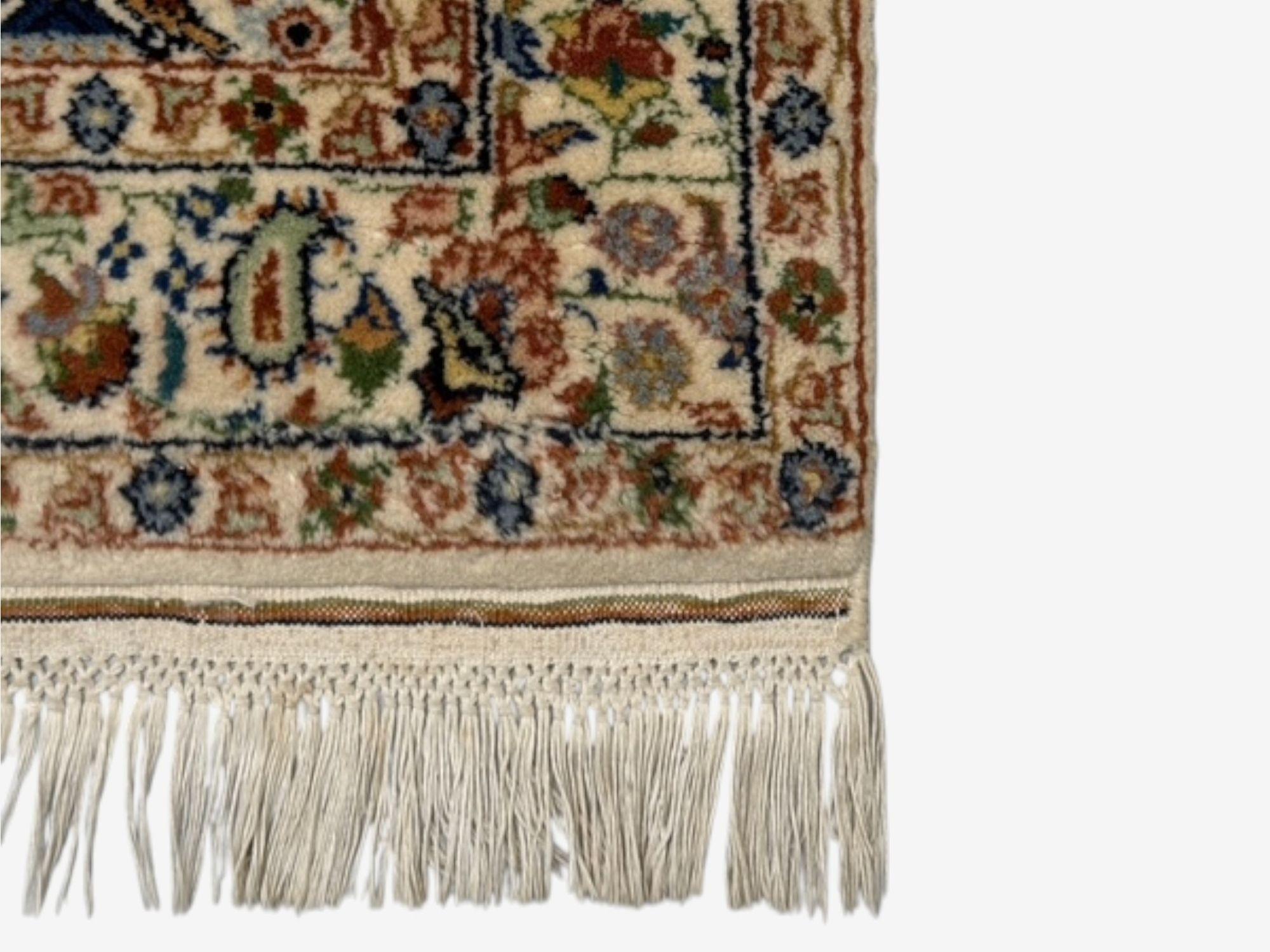 Traditionelle, handgewebte, indische Wollteppiche, Indien, 1960er Jahre im Angebot 3