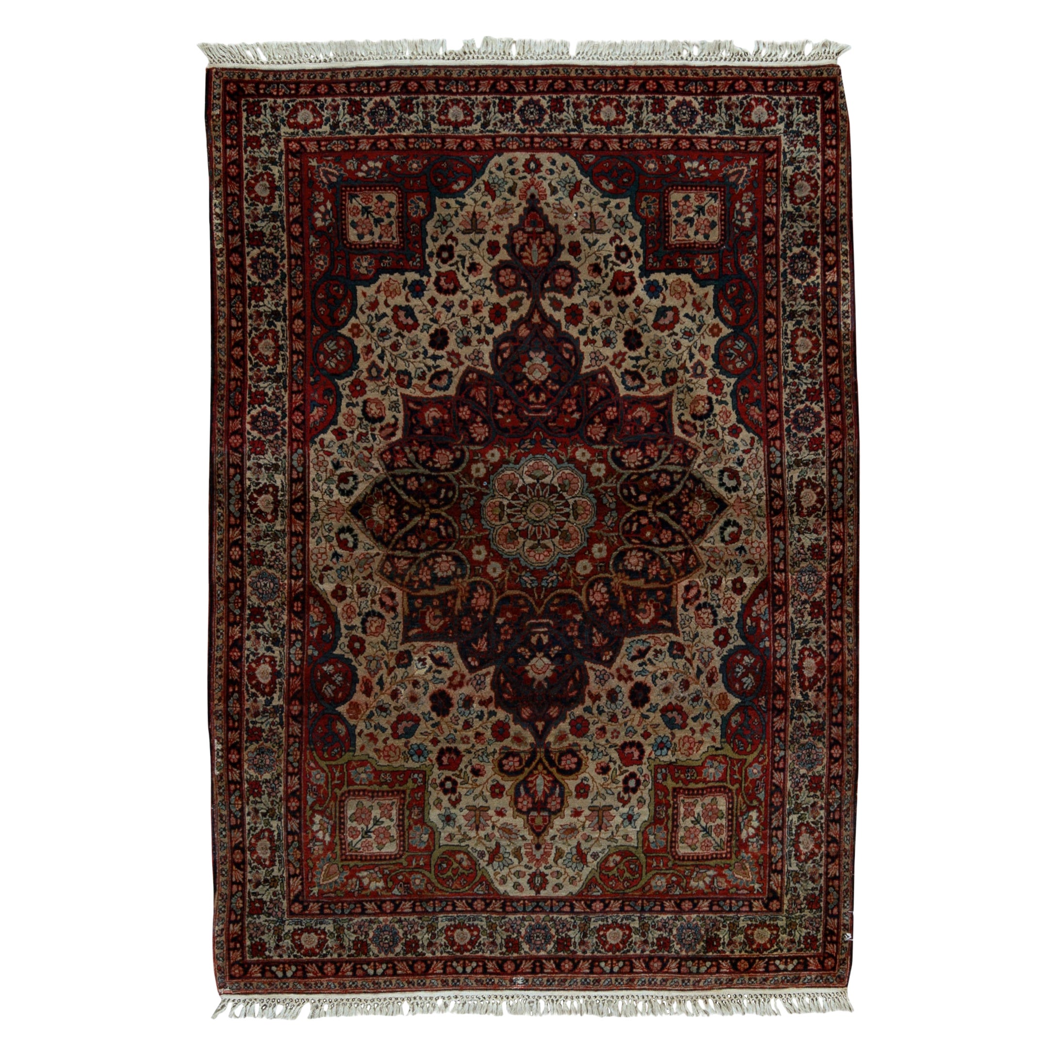 Antique Kirman persan ancien