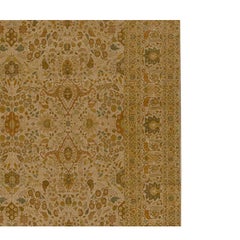 Tradizionale tessuto a mano di lusso Hadji Jalili Tabriz Beige / Beige