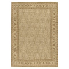 Hadji Jalili Tabriz Traditional Handwoven Luxury Beige / Beige