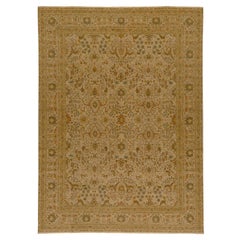 Traditional Handwoven Luxury Hadji Jalili Tabriz Beige / Beige