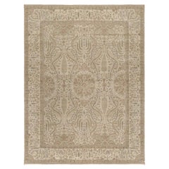 Traditional Handwoven Luxury Hadji Jalili Tabriz Beige / Beige