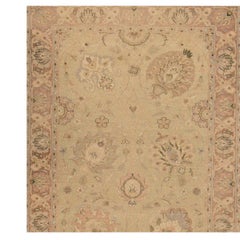 Traditional Handwoven Luxury Hadji Jalili Tabriz Beige / Camel Runner