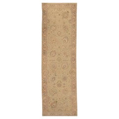 Traditional Handwoven Luxury Hadji Jalili Tabriz Beige / Camel Runner