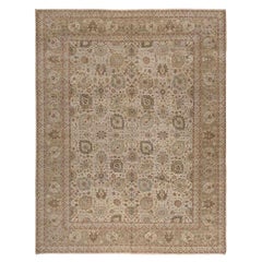 Traditional Handwoven Luxury Hadji Jalili Tabriz Beige / Gold