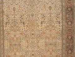Tejido a mano tradicional de lujo Hadji Jalili Tabriz Beige / Óxido