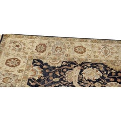 Hadji Jalili Tabriz sac de luxe traditionnel tissé à la main noir/beige